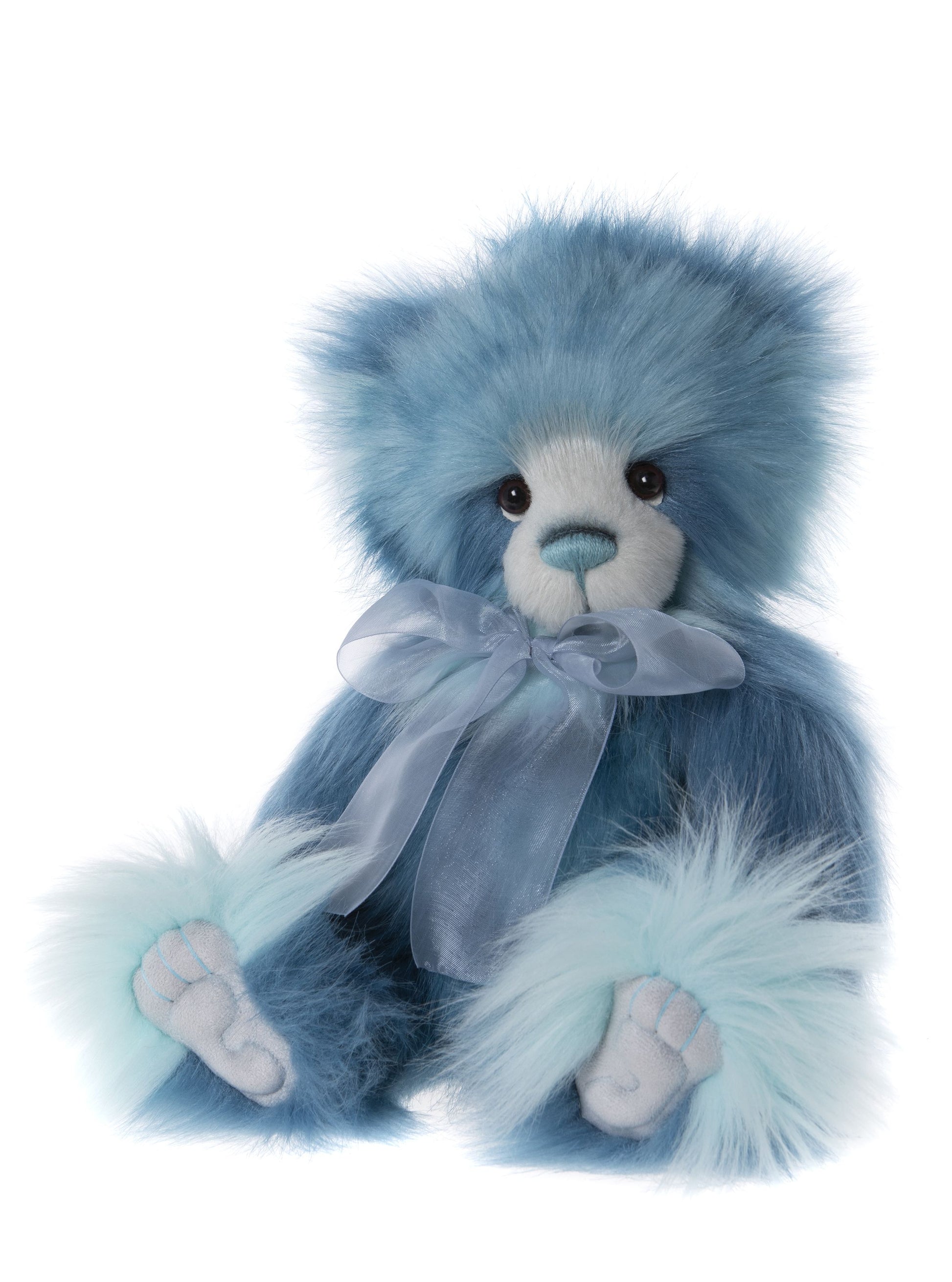 blue bear plush 2023 Charlie Bear blue bow