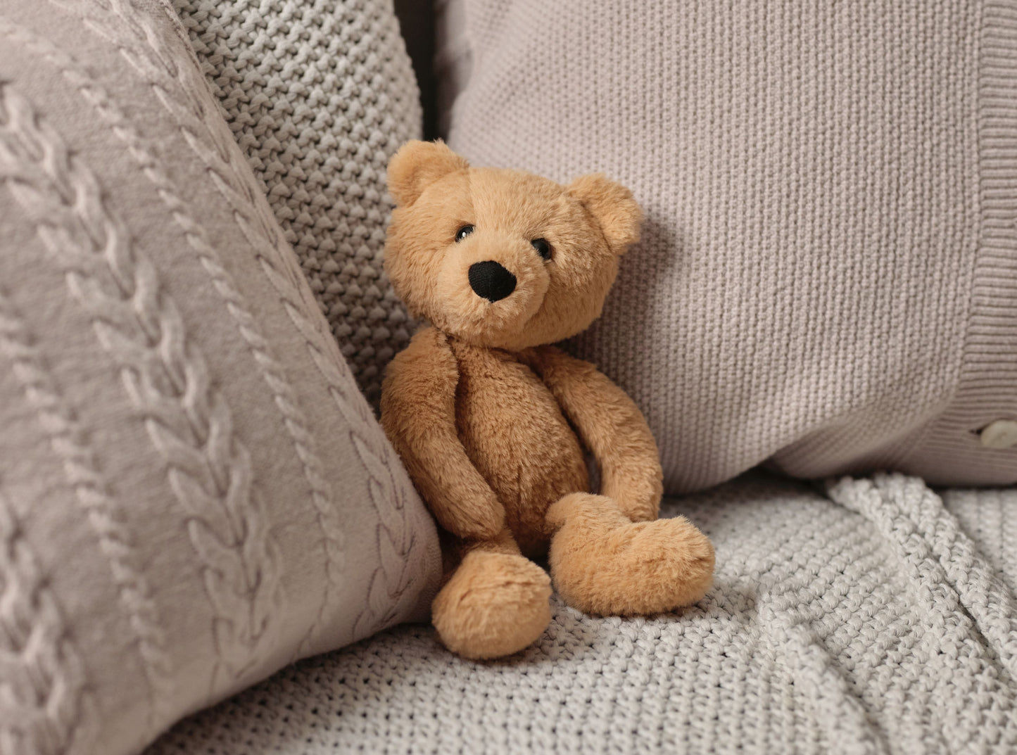 Oatmeal plush teddy bear Charlie Bear