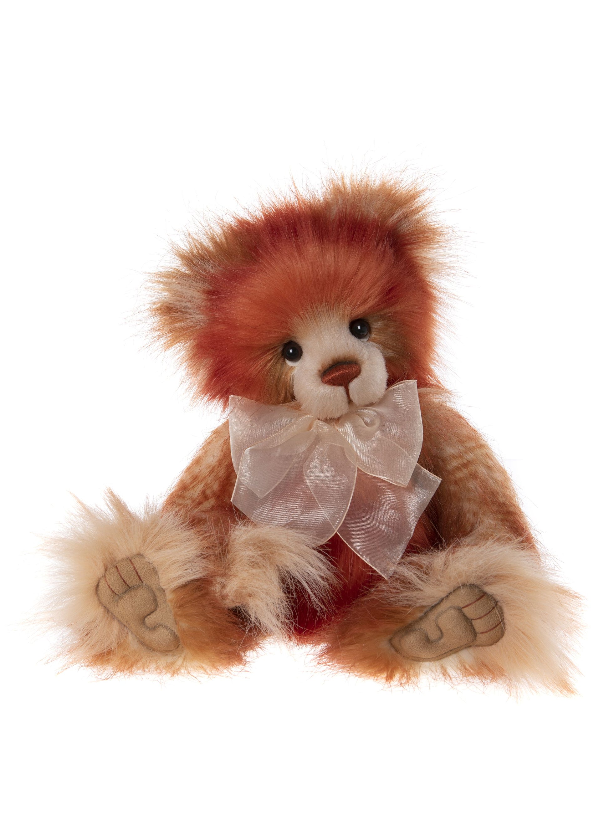 2023 Charlie Bear Harvest Moon red brown fur large bow