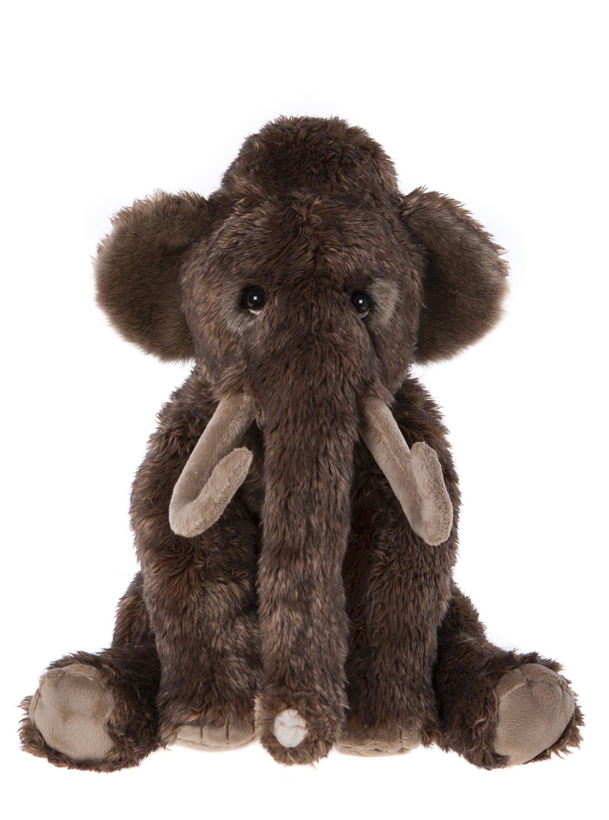 2023 Charlie Bear woolly mammoth plush tusks brown fur