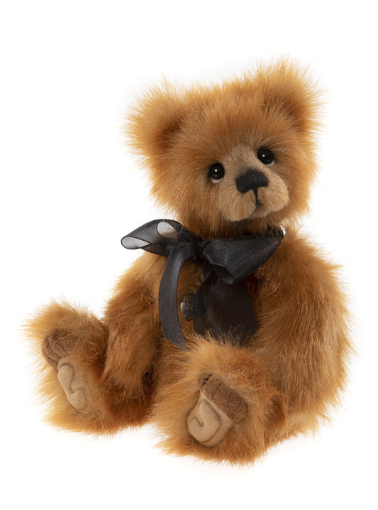 2022 plush Charlie Bear Bernice with ribbon and pendant