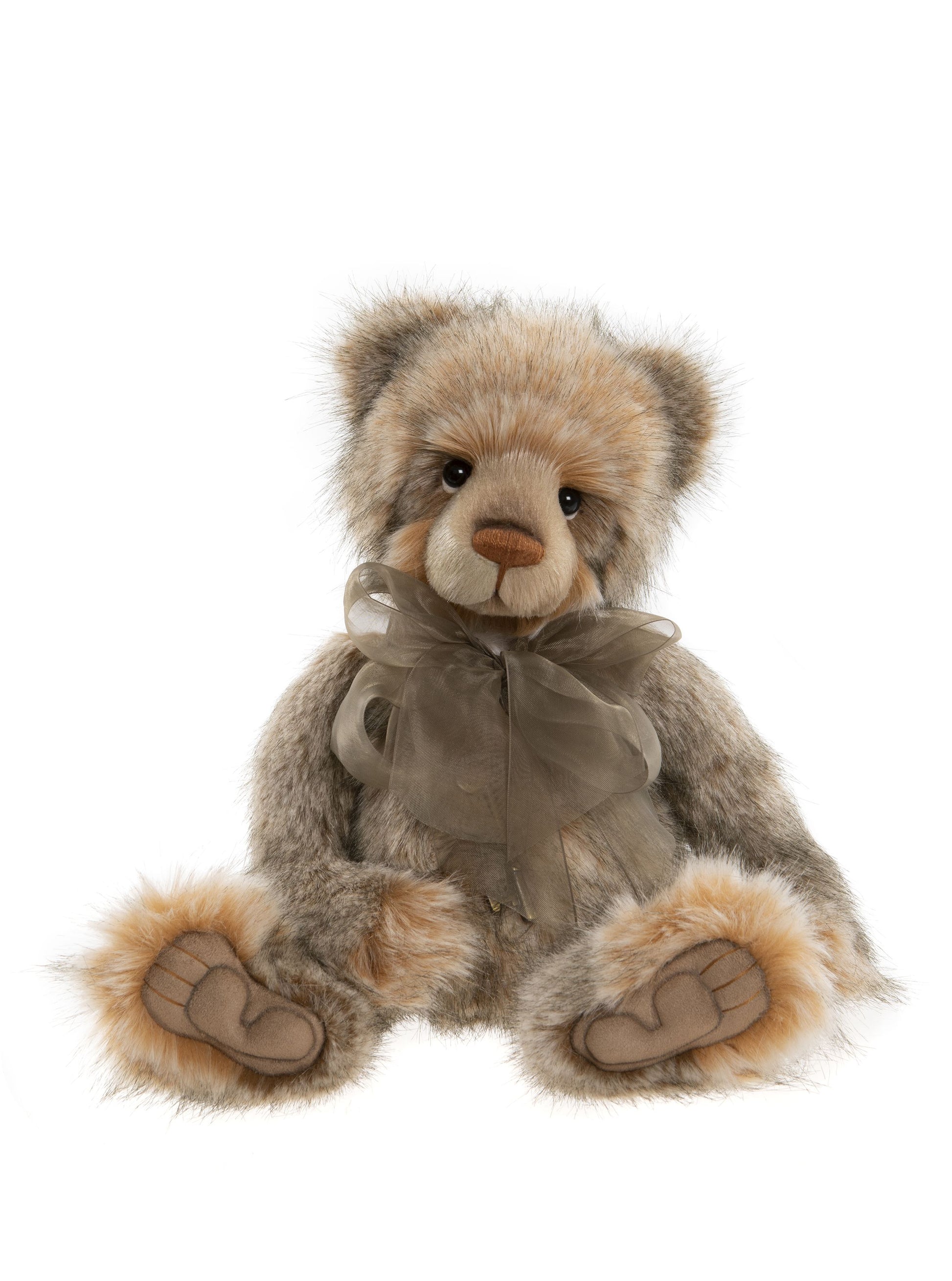 2022 Charlie Bear plush Kathleen bear wearing brown bow