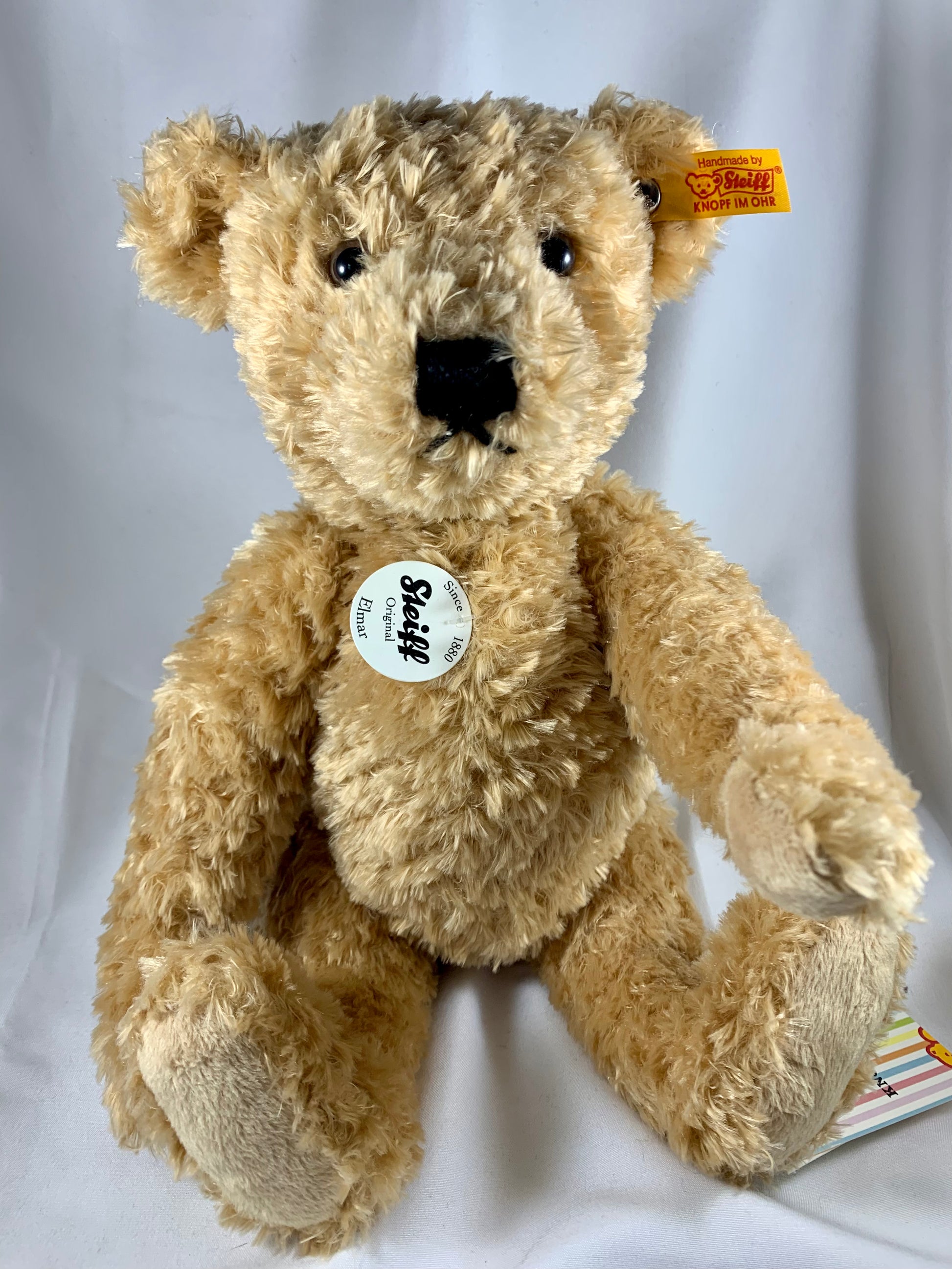 Steiff plush teddy bear Elmar tan fur