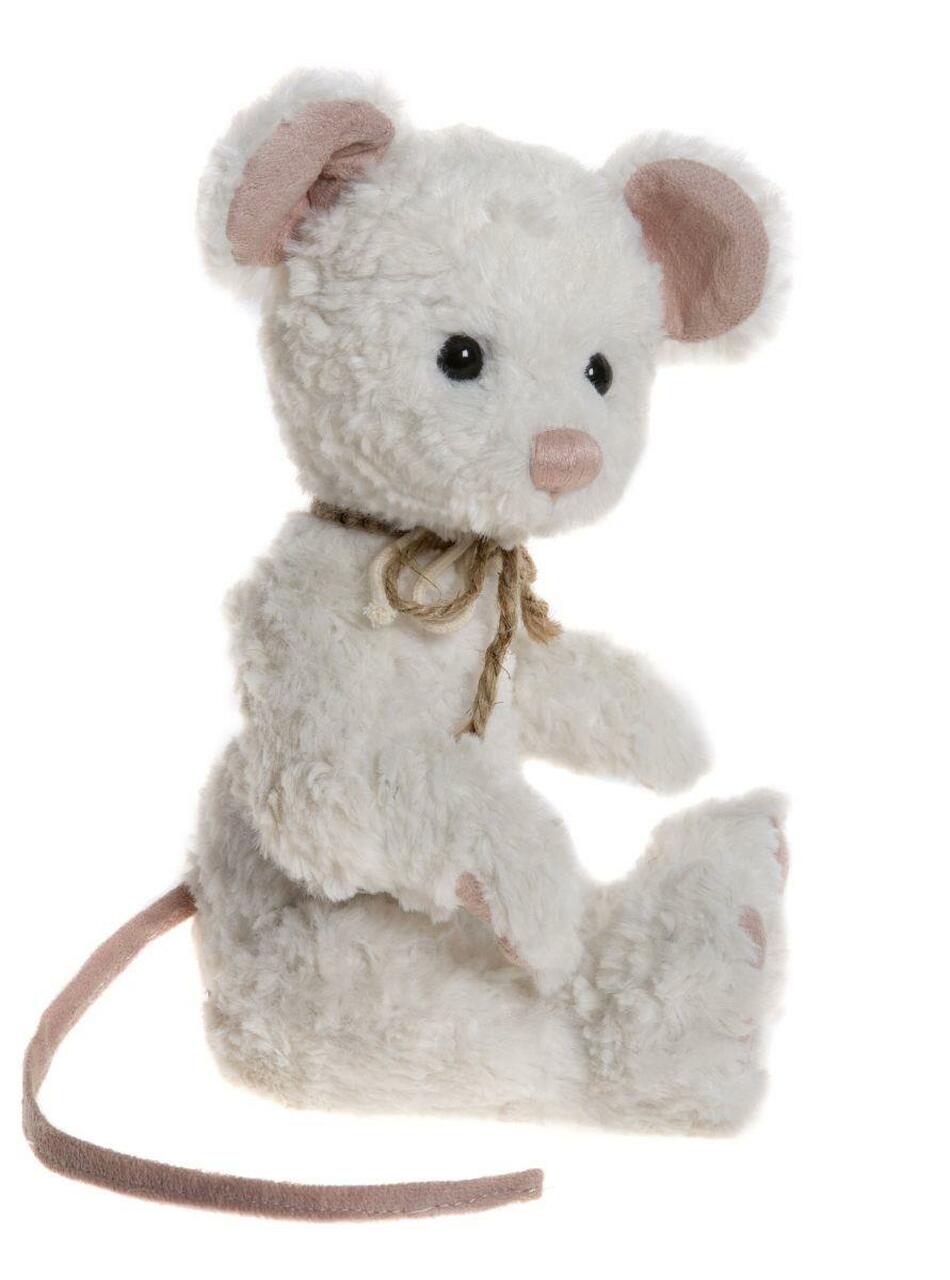 2017 Charlie Bear plush mouse Peeps with string collar